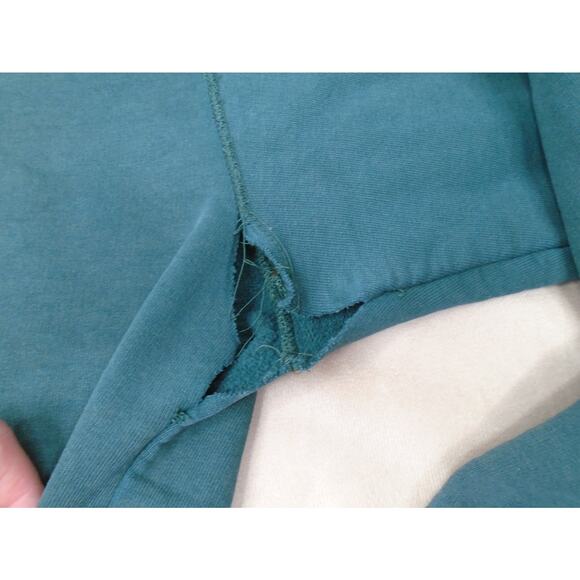 Vintage Carhartt Made in USA Green Hoodie Sweatshirt Large K132HTG Distressed - Picture 4 of 16